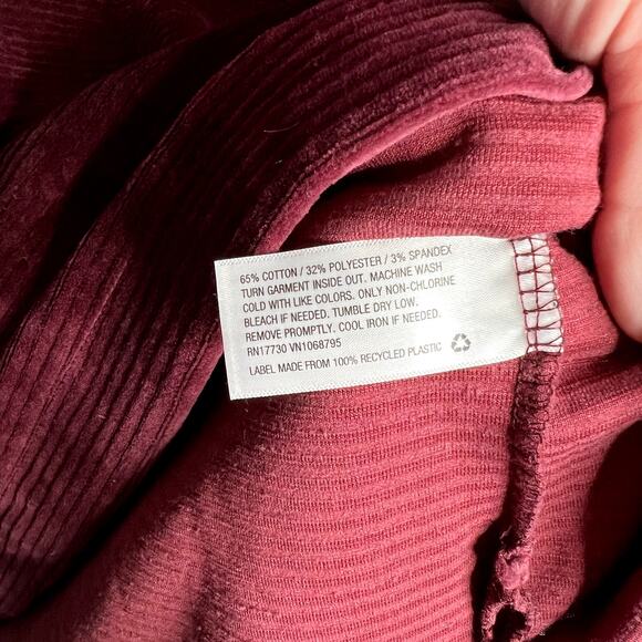 Maroon Mock Neck Tunic LAST CALL - Picture 4 of 5